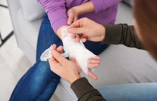 How can I book a wound dressing service at home