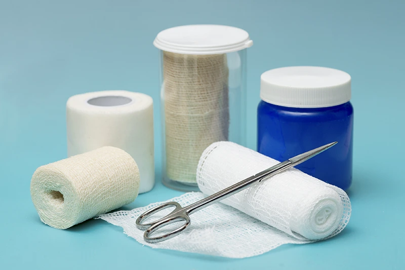 What materials do you use for wound dressing